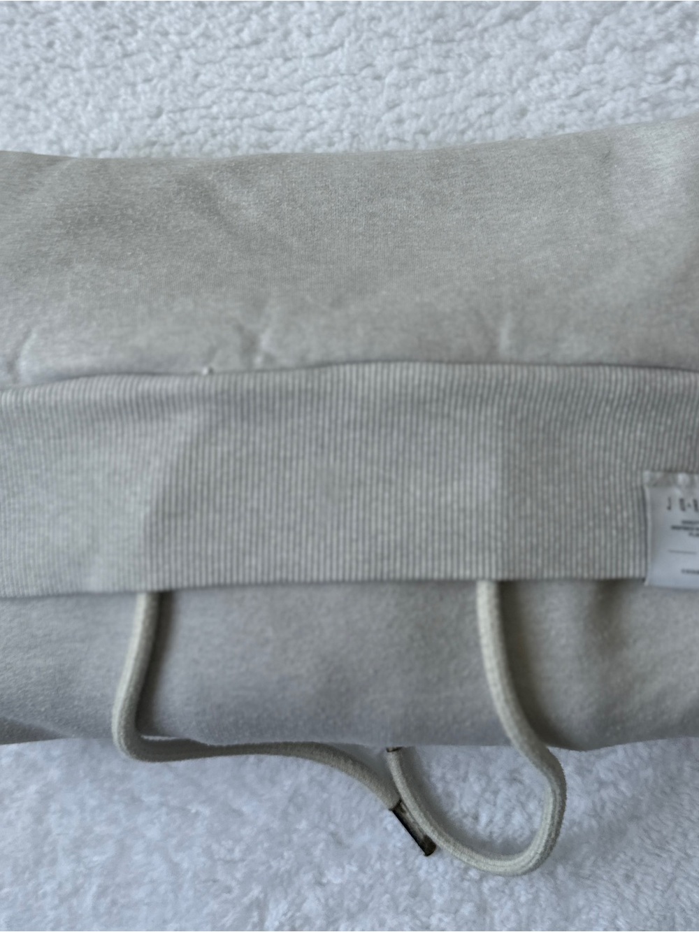 Nike Air Jordan Heavyweight Fleece Pullover Hoodie Cream Oatmeal Size Small - Picture 8 of 8